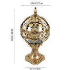 Premium French Aluminum Glass Globe Outdoor Post Light