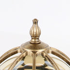Premium French Aluminum Glass Globe Outdoor Post Light