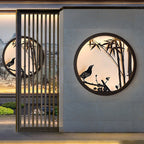 Contemporary Round LED Wall Sconce - Iron & Acrylic