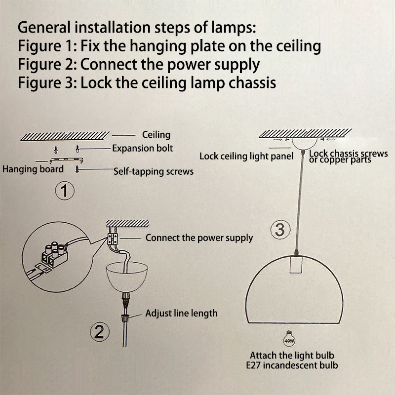 Premium French Ceramic & Iron Cone Pendant Light for Bedroom and Living Room