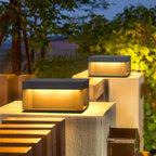 Premium Solar-Powered Stainless Steel Square LED Outdoor