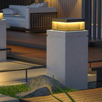 Premium Solar-Powered Stainless Steel Square LED Outdoor
