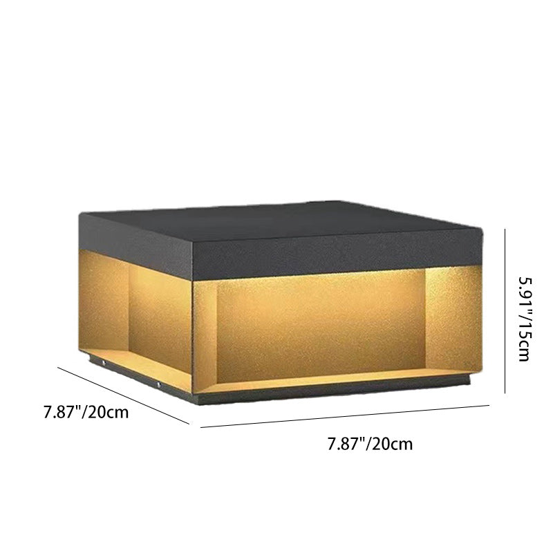 Premium Solar-Powered Stainless Steel Square LED Outdoor