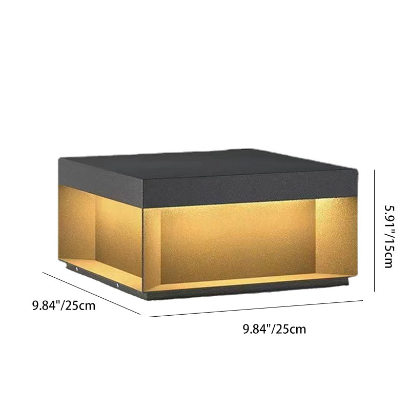 Premium Solar-Powered Stainless Steel Square LED Outdoor