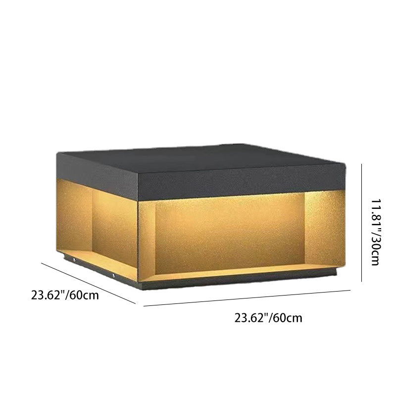 Premium Solar-Powered Stainless Steel Square LED Outdoor