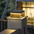 Premium Solar-Powered Stainless Steel Square LED Outdoor