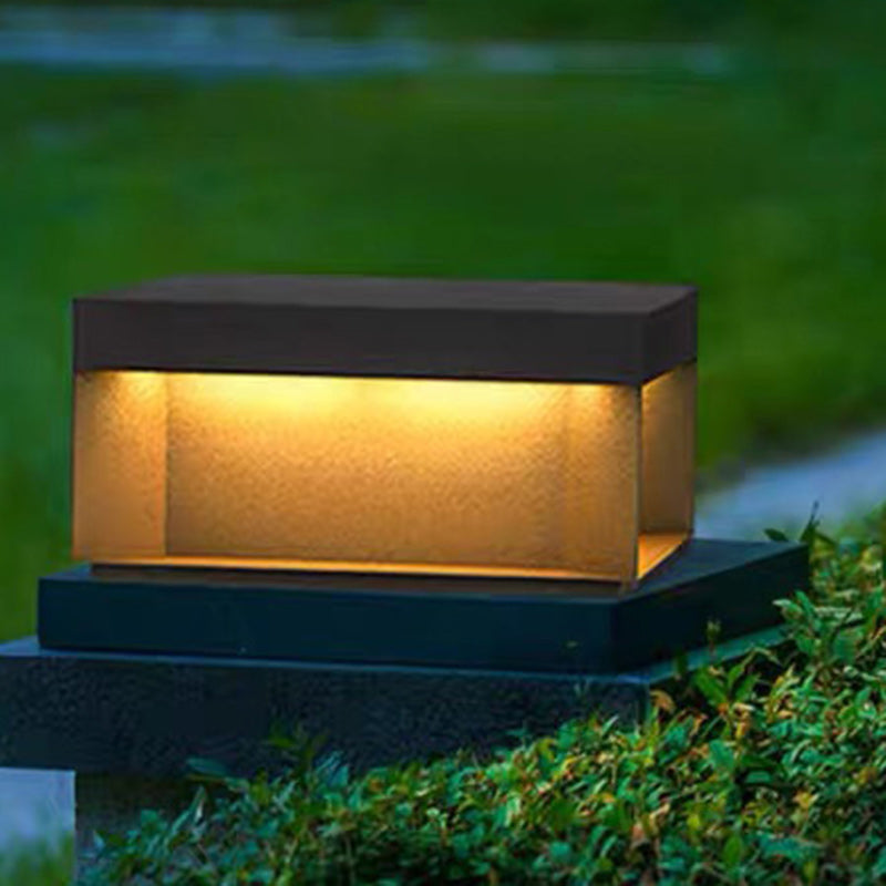 Premium Solar-Powered Stainless Steel Square LED Outdoor