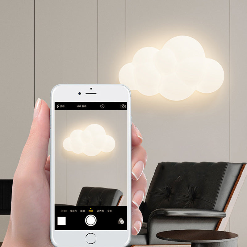 Cloud-Shaped LED Wall Sconce