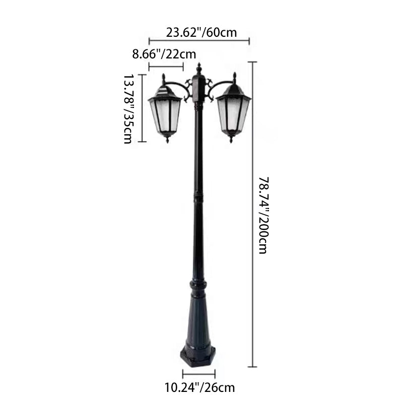 Premium European Waterproof Aluminum Glass Lantern