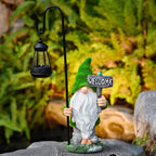 Art Deco Solar Waterproof LED Gnome Outdoor Light