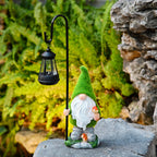 Art Deco Solar Waterproof LED Gnome Outdoor Light