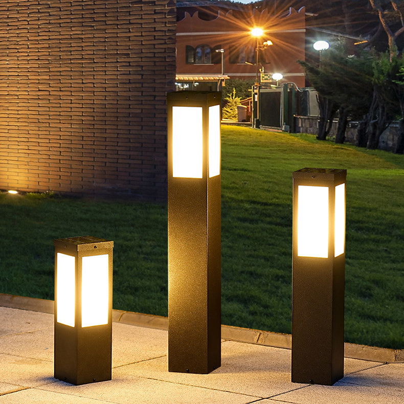 Premium Minimalist Solar Waterproof LED Outdoor Pillar