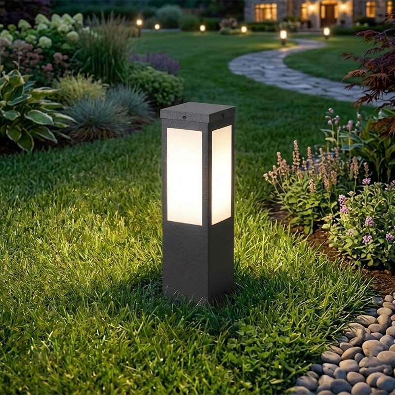 Premium Minimalist Waterproof Metal & PC 1-Light Outdoor
