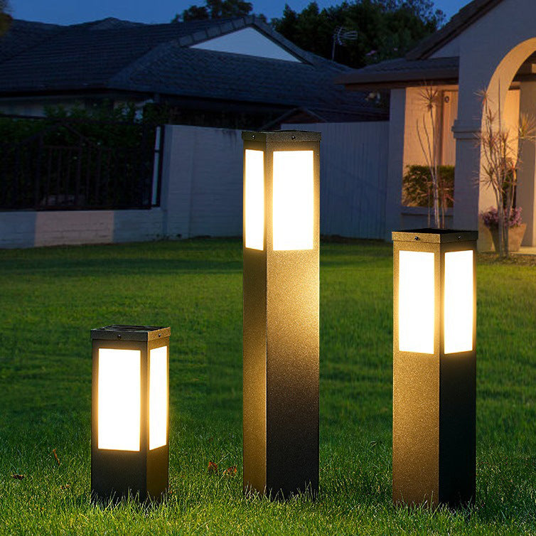 Premium Minimalist Solar Waterproof LED Outdoor Pillar