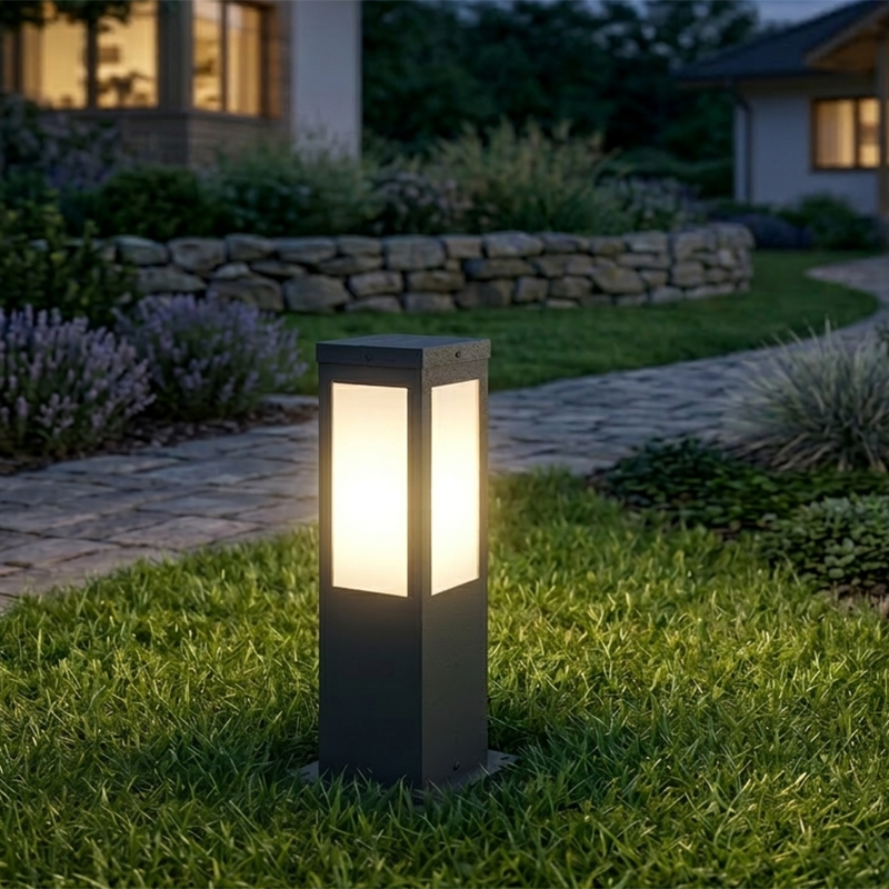 Premium Minimalist Waterproof Metal & PC 1-Light Outdoor