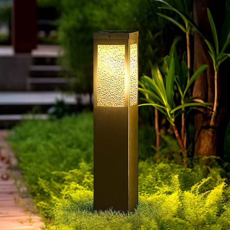 Premium Waterproof Metal & Glass Diamond-Textured Outdoor