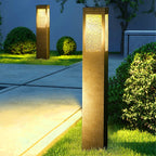 Premium Waterproof Metal & Glass Diamond-Textured Outdoor
