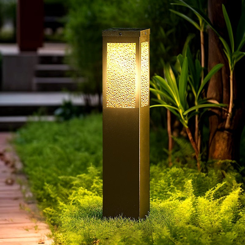 Premium Waterproof Metal & Glass Diamond-Textured Outdoor