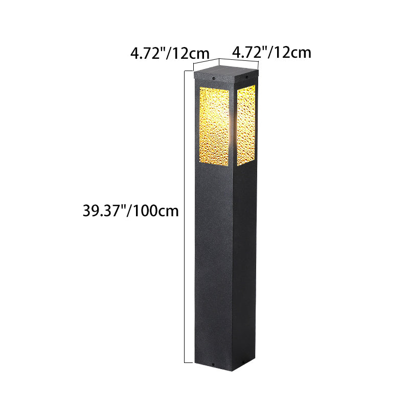 Premium Waterproof Metal & Glass Diamond-Textured Outdoor