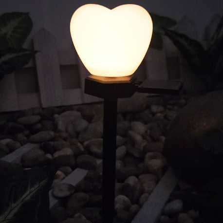 Heart-Shaped Solar LED Outdoor Light - Waterproof Modern