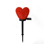 Heart-Shaped Solar LED Outdoor Light - Waterproof Modern