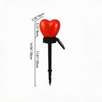Heart-Shaped Solar LED Outdoor Light - Waterproof Modern