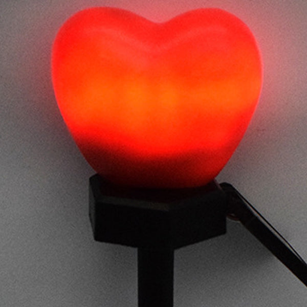 Heart-Shaped Solar LED Outdoor Light - Waterproof Modern