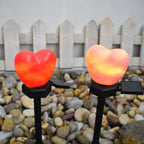 Heart-Shaped Solar LED Outdoor Light - Waterproof Modern