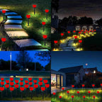 Heart-Shaped Solar LED Outdoor Light - Waterproof Modern