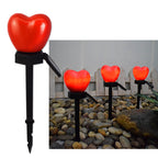 Heart-Shaped Solar LED Outdoor Light - Waterproof Modern