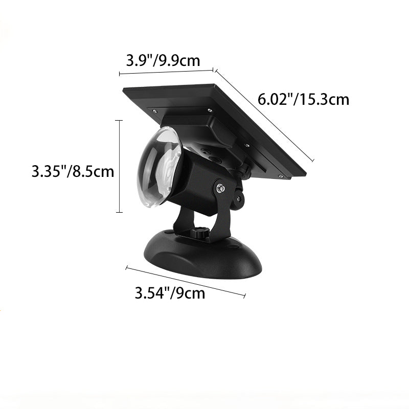 Solar-Powered Aluminum LED Spotlight - Camera-Shaped