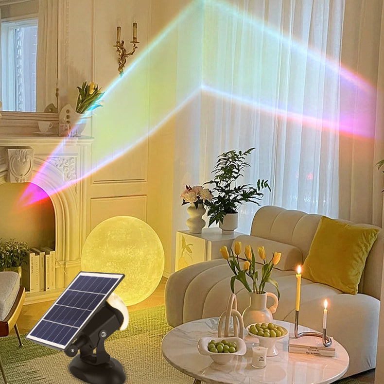 Solar-Powered Aluminum LED Spotlight - Camera-Shaped