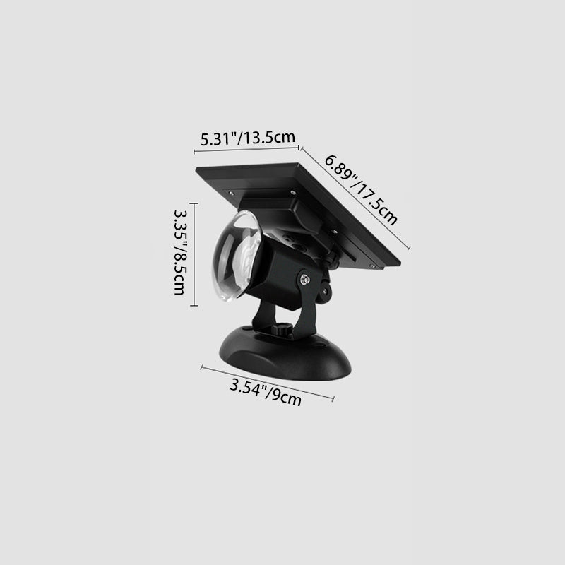 Solar-Powered Aluminum LED Spotlight - Camera-Shaped
