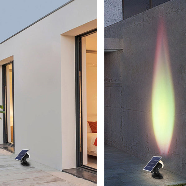 Solar-Powered Aluminum LED Spotlight - Camera-Shaped