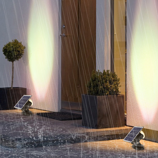 Solar-Powered Aluminum LED Spotlight - Camera-Shaped