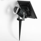 Solar-Powered Aluminum LED Spotlight - Camera-Shaped