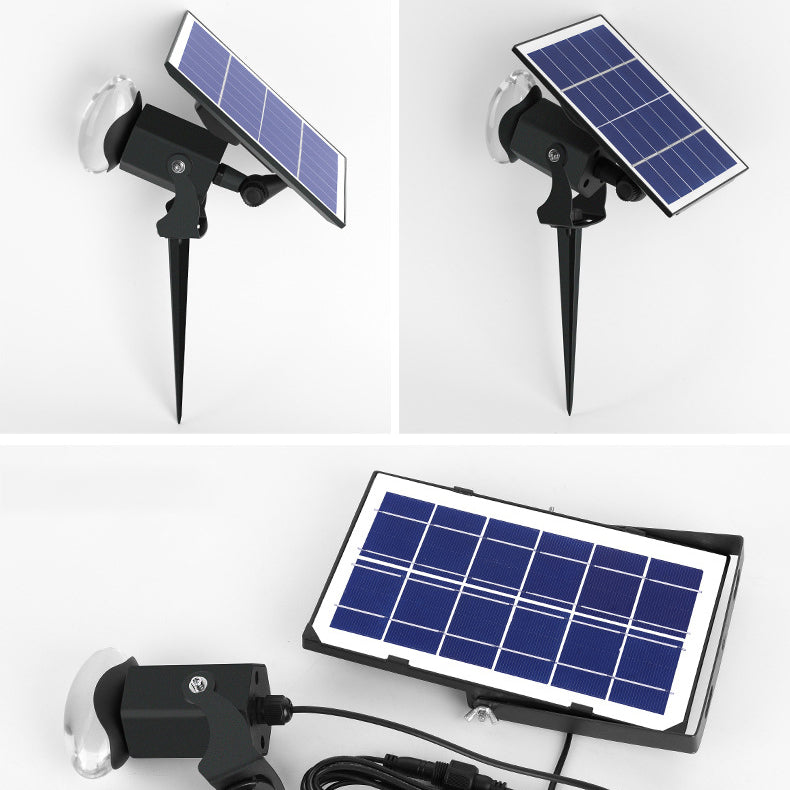 Solar-Powered Aluminum LED Spotlight - Camera-Shaped