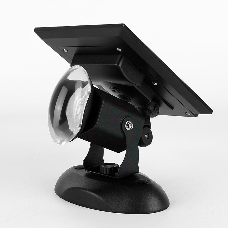 Solar-Powered Aluminum LED Spotlight - Camera-Shaped