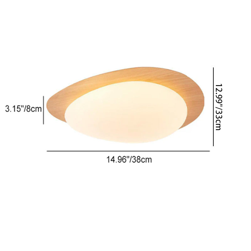 Scandinavian Pebble LED Flush Mount Ceiling Light for Bedroom