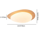Scandinavian Pebble LED Flush Mount Ceiling Light for Bedroom