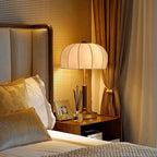 Elegant French Dome Wood and Iron 1-Light Table Lamp for Living Room