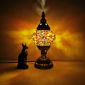 Premium Tiffany Oval Glass 1-Light Table Lamp for Living Room