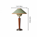 Scandinavian White Wax Wood Flying Saucer Table Lamp - 1-Light Design for Bedroom