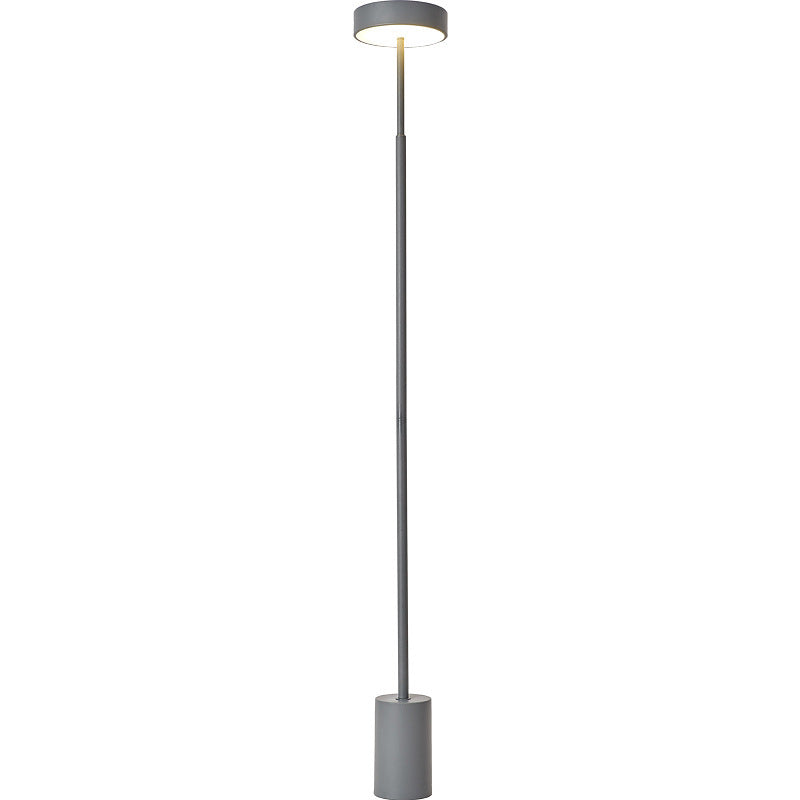 Scandinavian Round Iron LED Floor Lamp for Bedroom