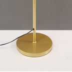 Modern Round Acrylic and Iron 3-Light Floor Lamp for Bedroom