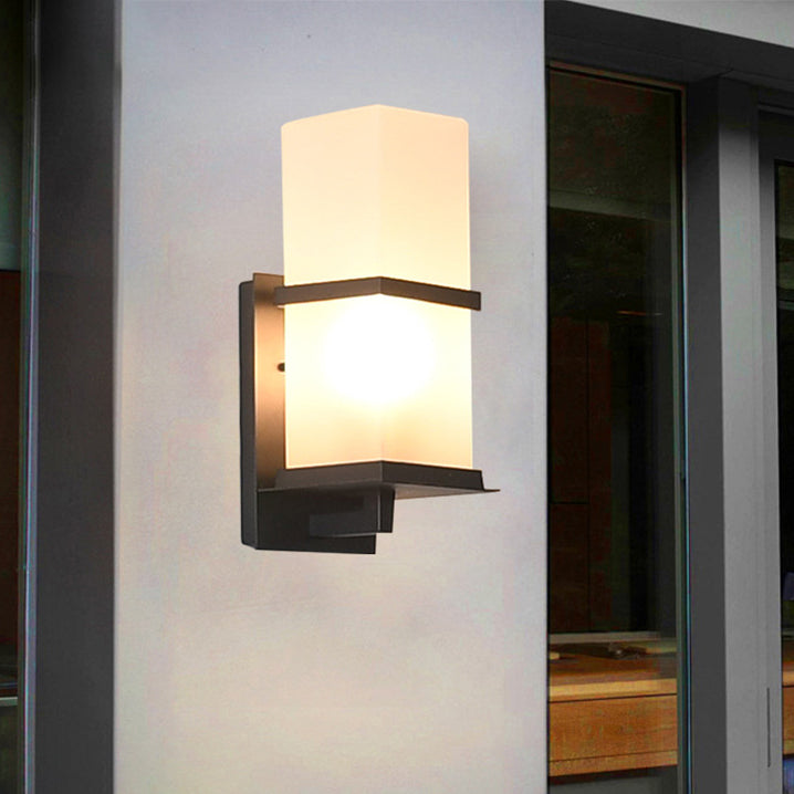 Premium Japanese Waterproof Outdoor Rectangle Wall Sconce