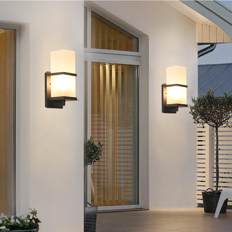 Premium Japanese Waterproof Outdoor Rectangle Wall Sconce