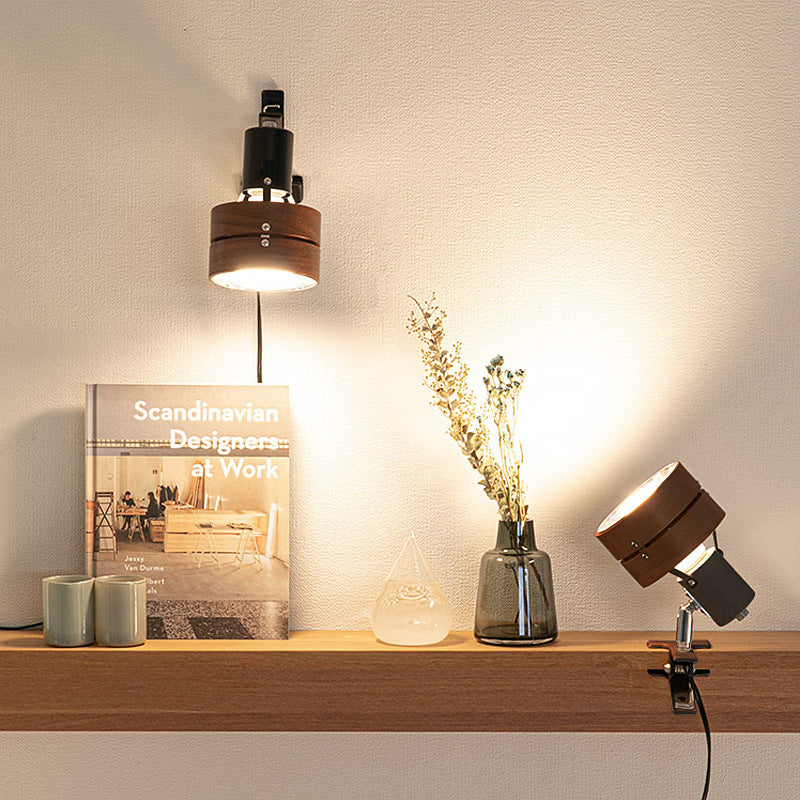 Japanese Style Round Clip Table Lamp