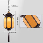 Premium Waterproof Hexagonal Chinese Lantern Pendant Light