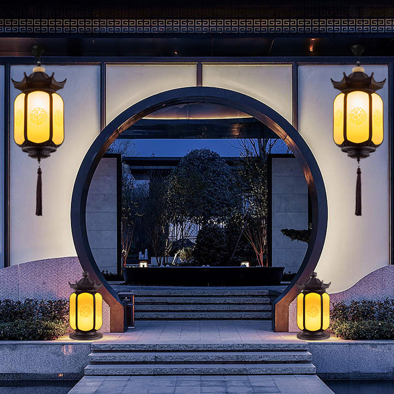Premium Waterproof Hexagonal Chinese Lantern Pendant Light